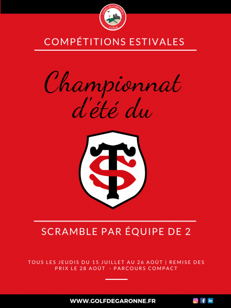 Championnat d’été du stade toulousain 2021 golf de Garonne