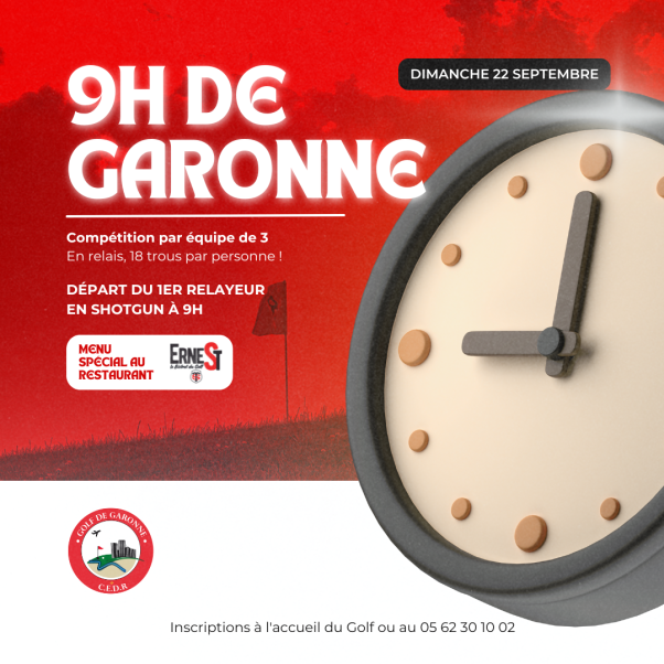 compétition golf 9h de Garonne